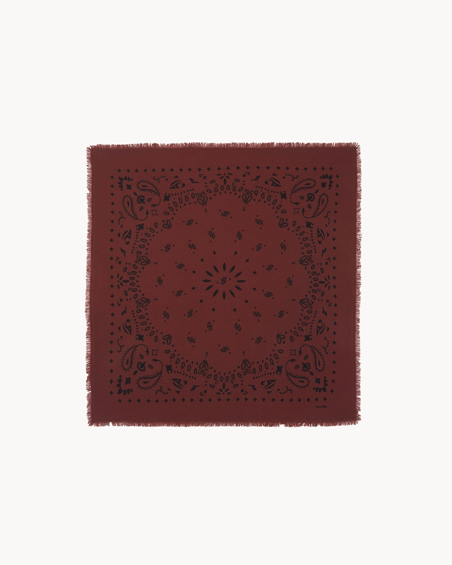 KUJTEN Small Bandana Hachi Earth Burgundy - Bandana