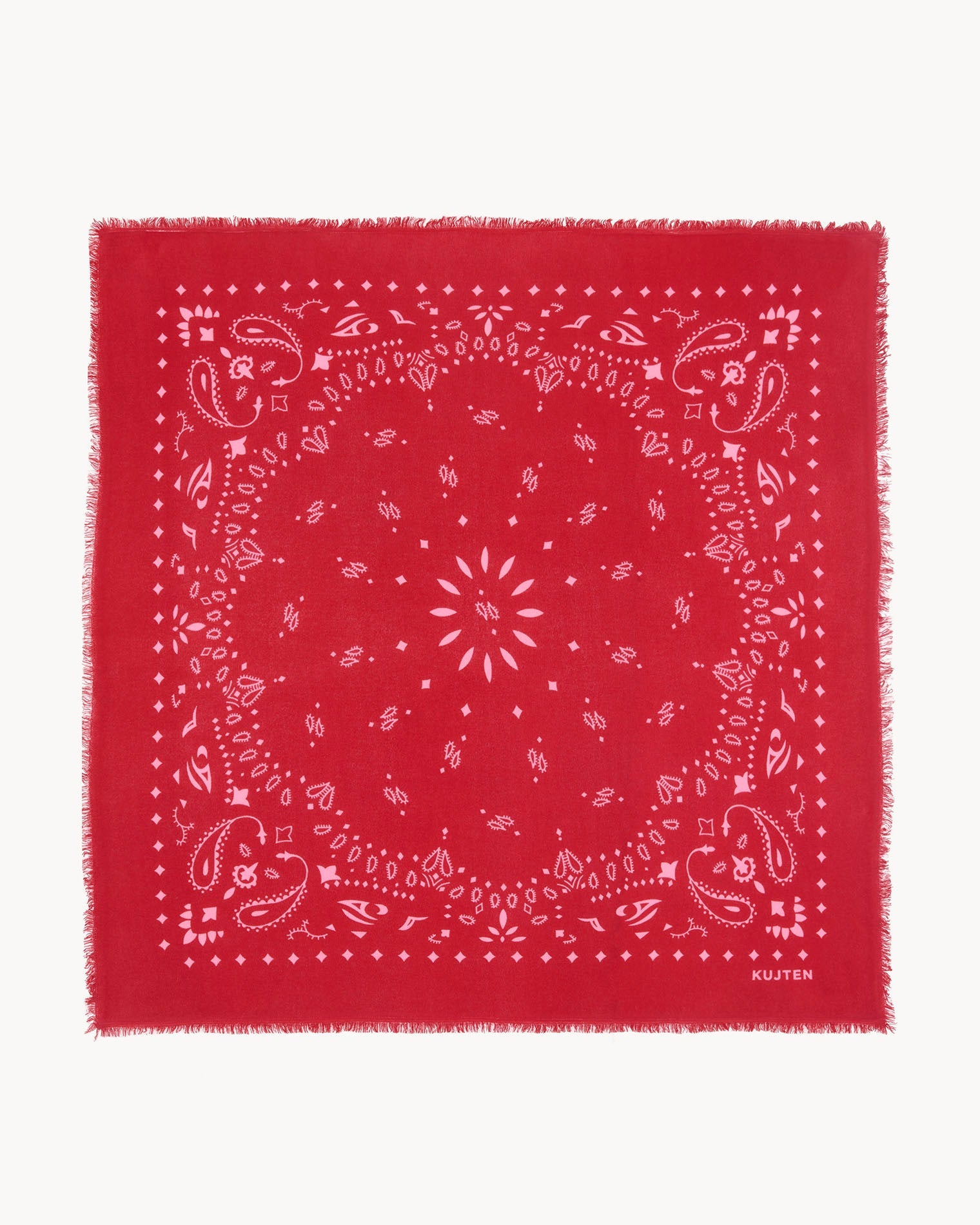 KUJTEN Bandana Hachiko Red Flag / Candy Pink - Bandana