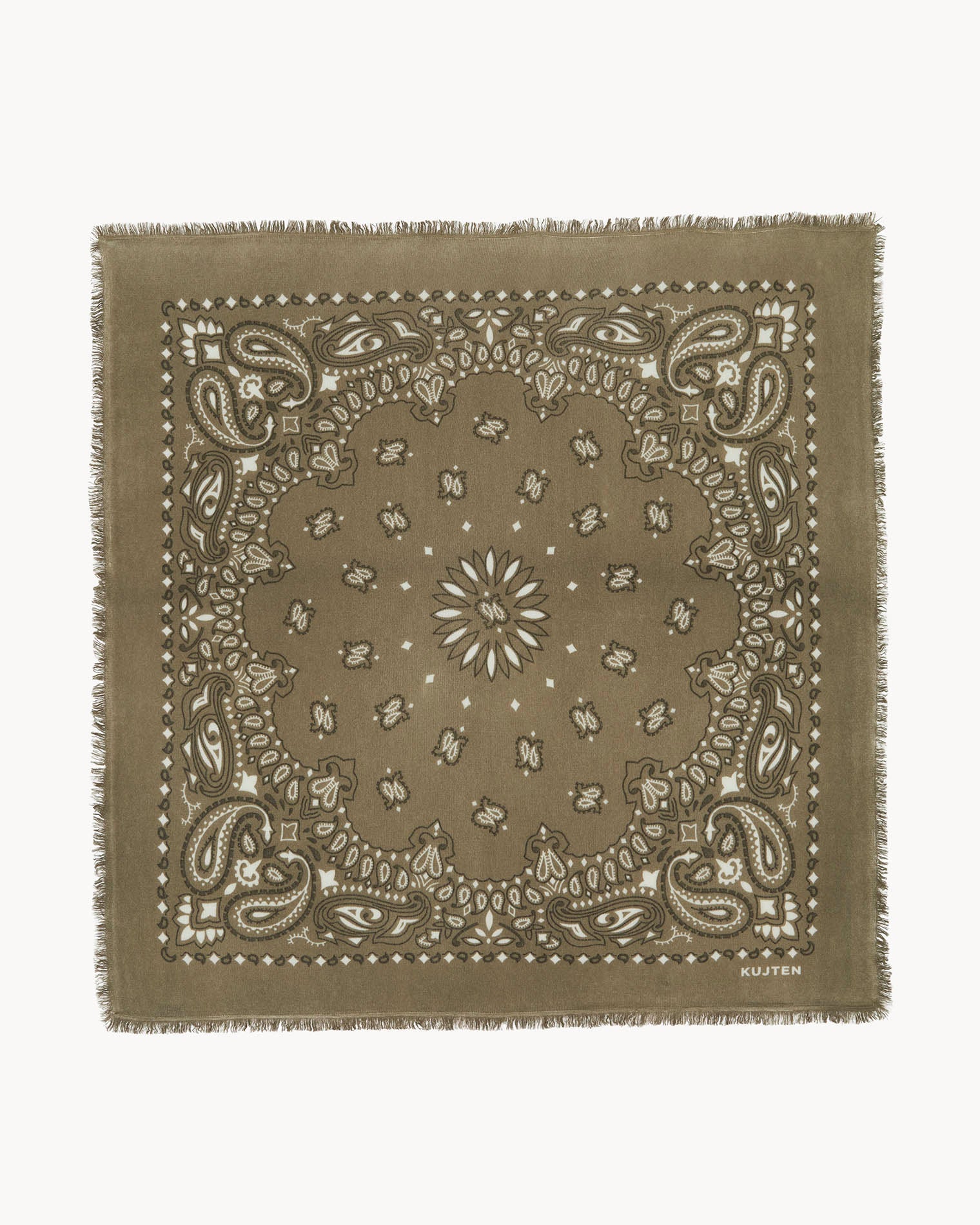 KUJTEN Large Bandana Hachiko Bico Marl Khaki - Bandana