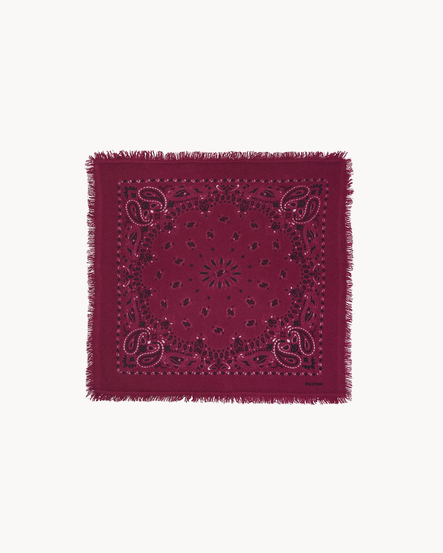 KUJTEN Small Bandana Hachi Bico Marl Wine Red - Bandana