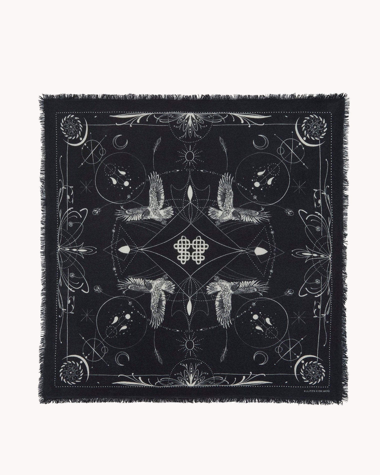 KUJTEN Large Bandana Hiloki Black - Bandana