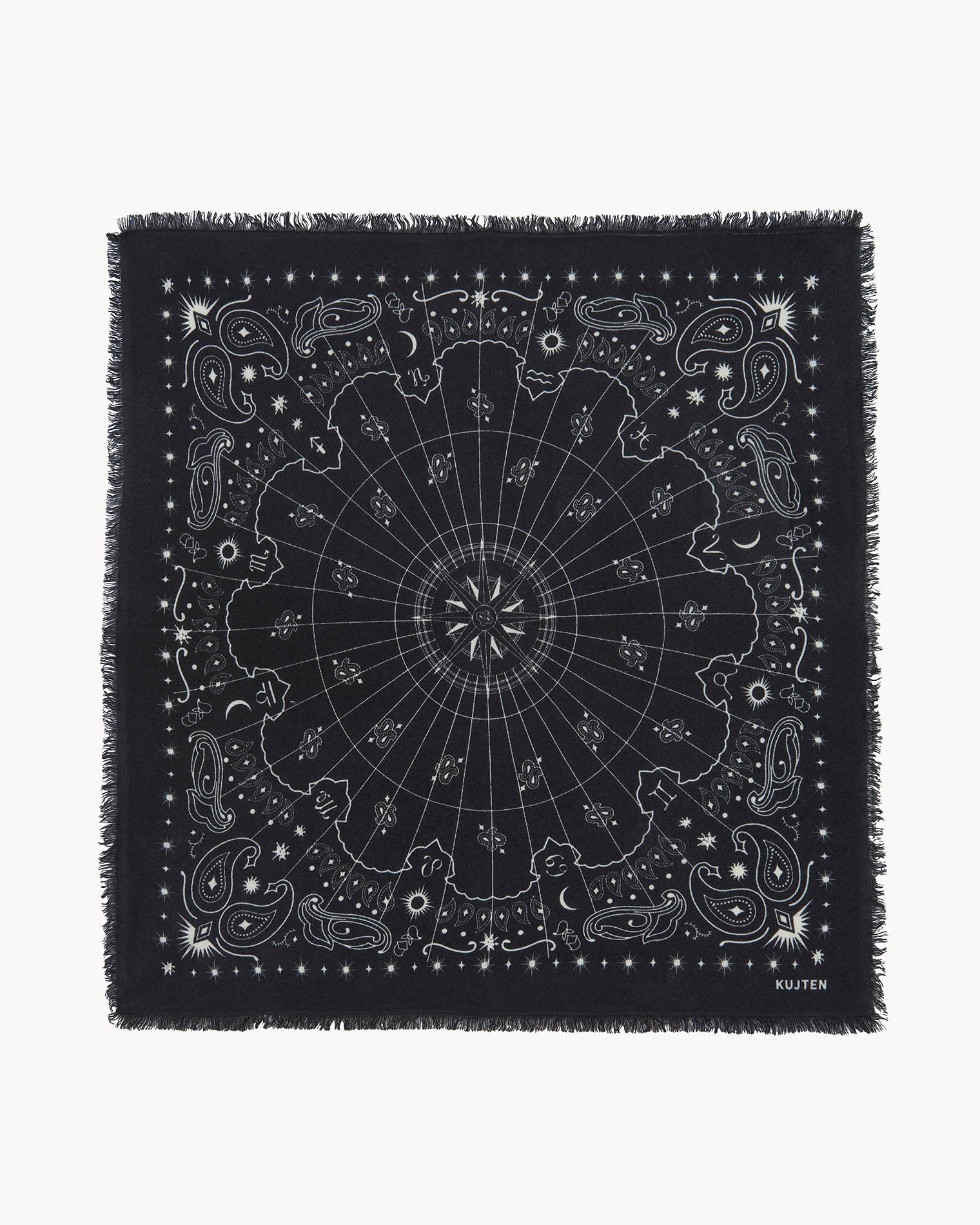 KUJTEN Large Bandana Hachiko Astro Black - Bandana