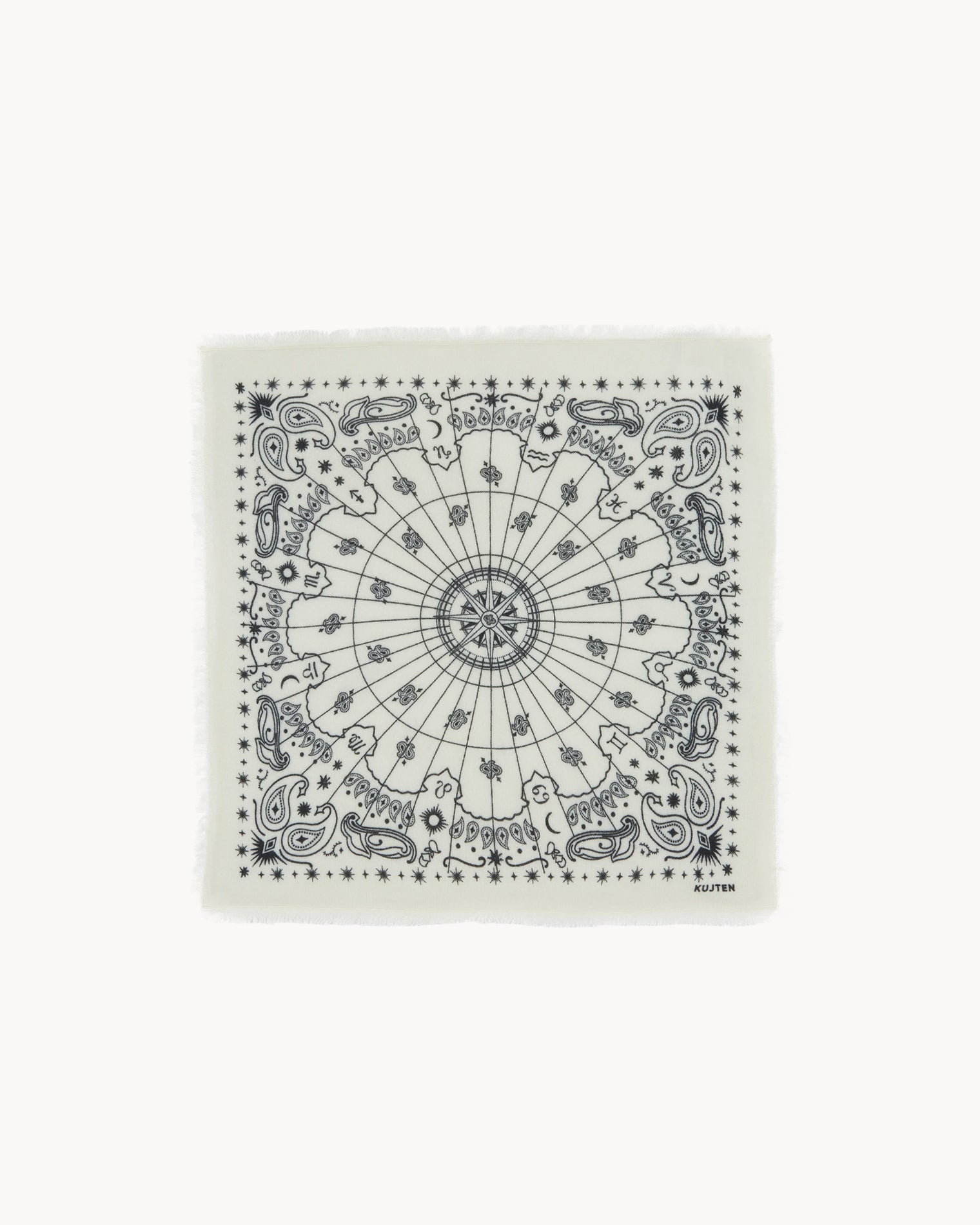 KUJTEN Small Bandana Hachi Astro White - Bandana