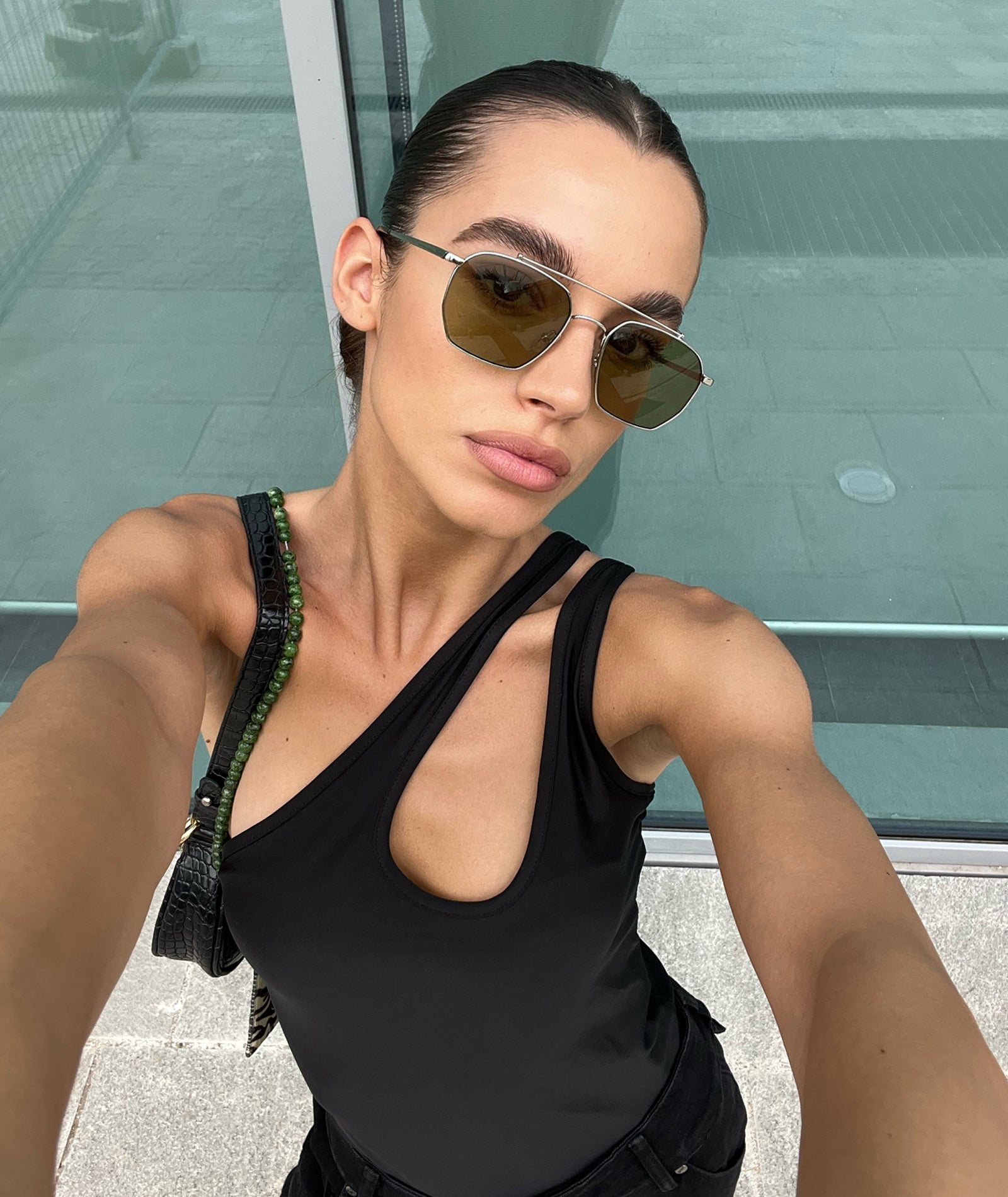 VEHLA Bowie - Silver/Khaki - Gözlük