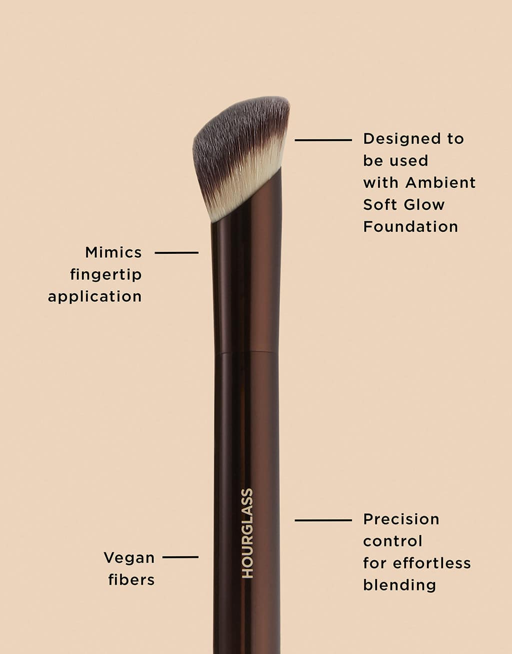 Hourglass Ambient Soft Glow Foundation Brush - Föndoten Fırçası - stre