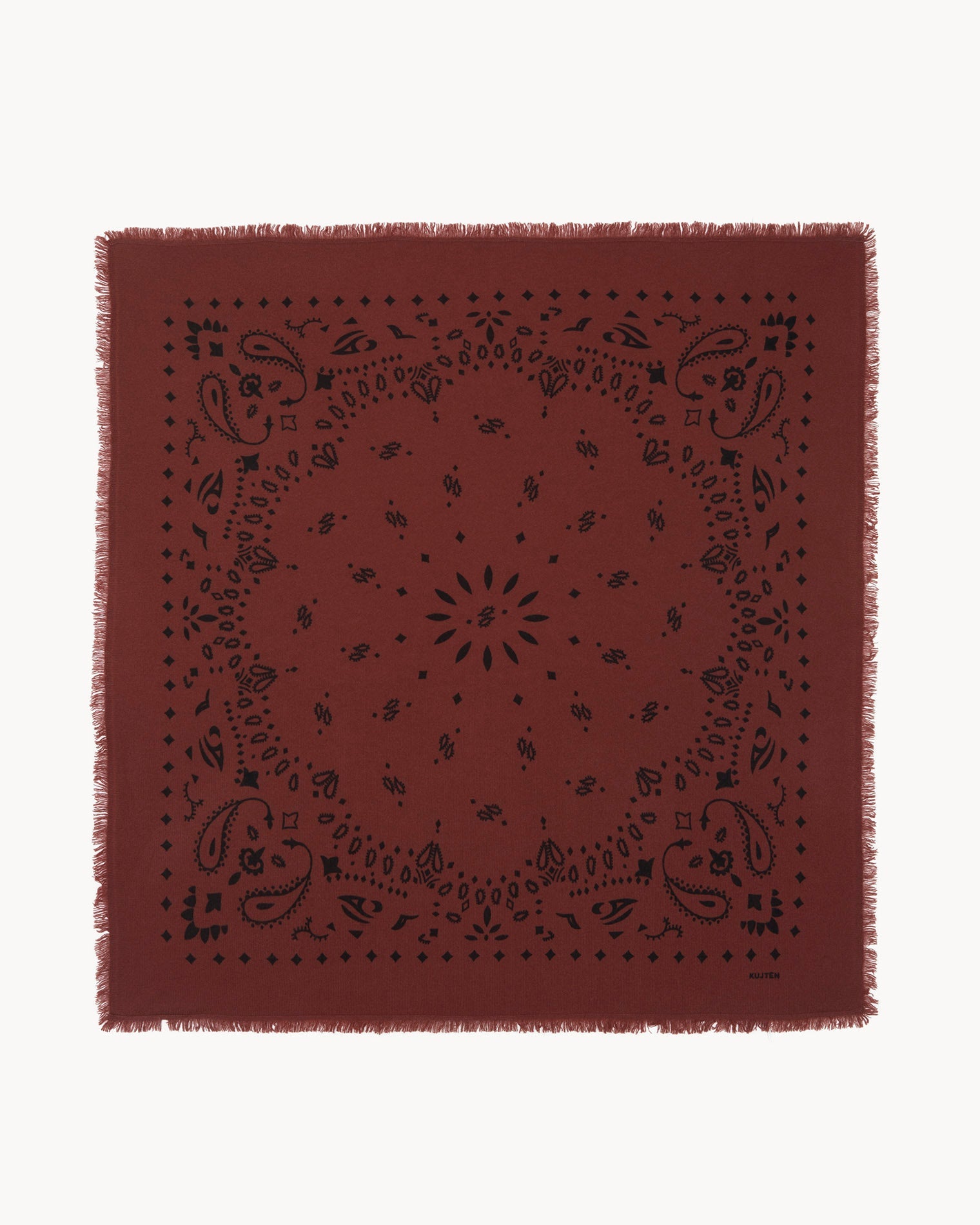 KUJTEN Bandana Hachiko Earth Burgundy - Bandana