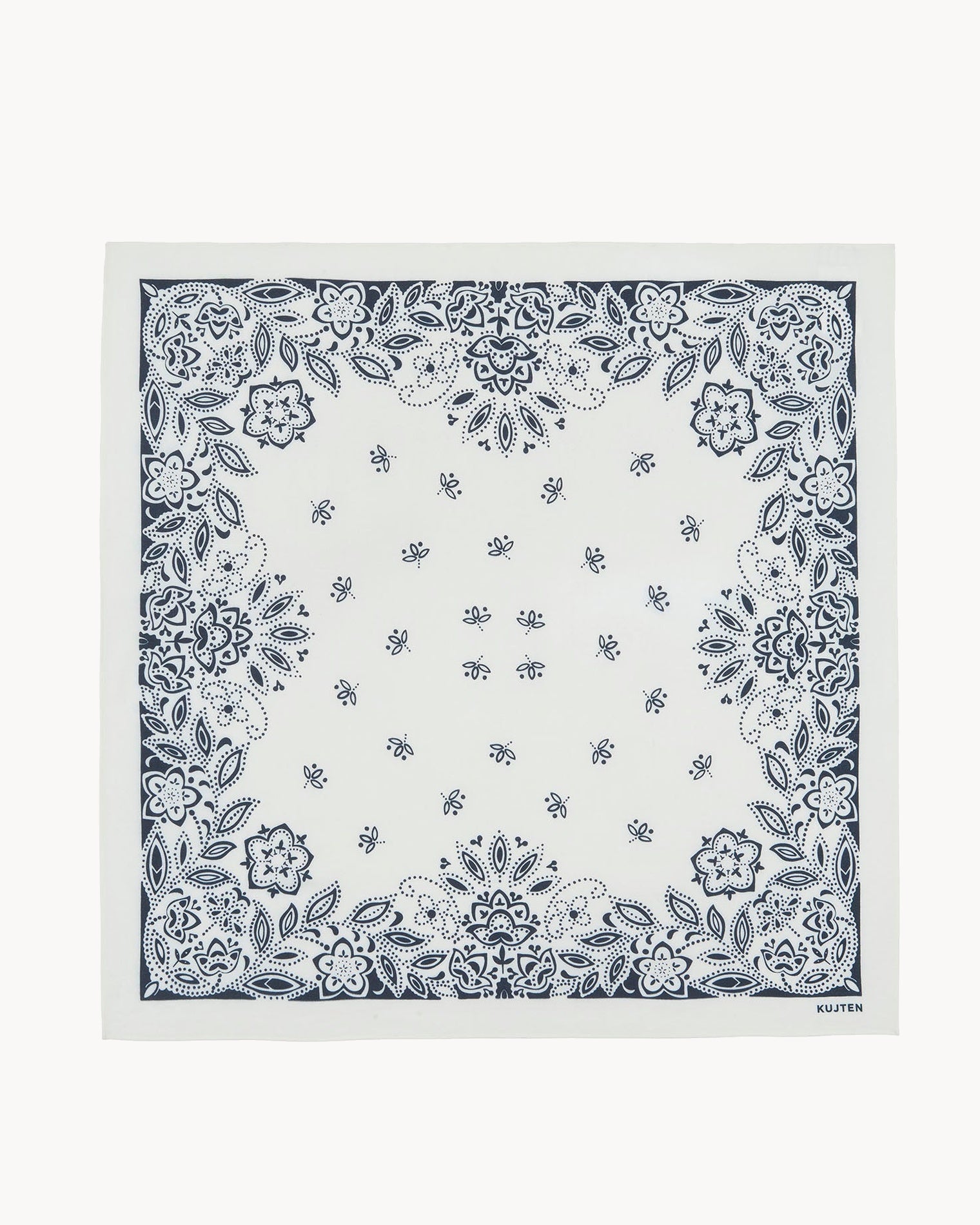 KUJTEN Large Bandana Helia White - Bandana