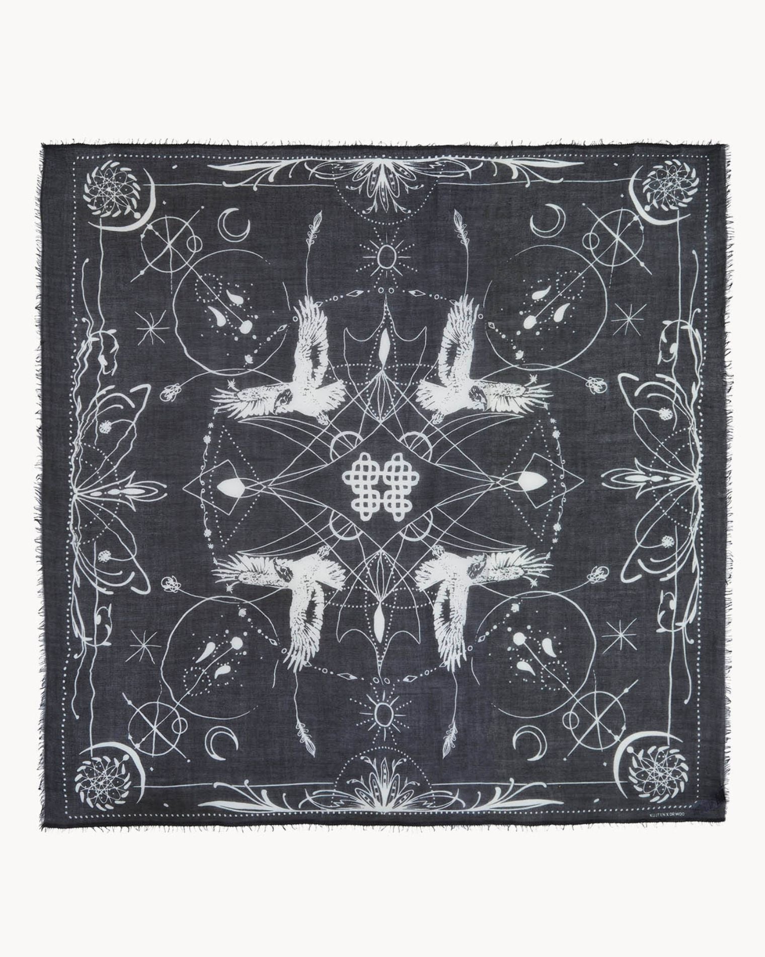 KUJTEN Large Bandana Ellis Black - Bandana