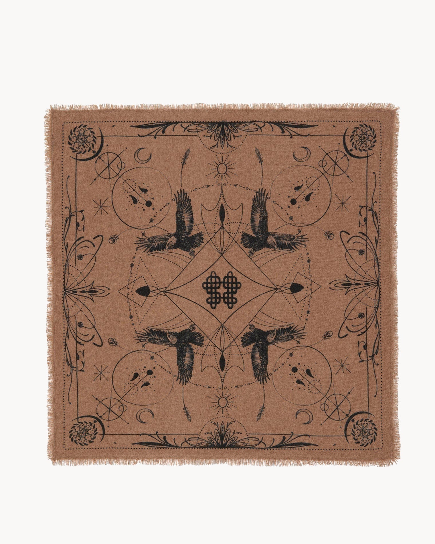 KUJTEN Large Bandana Hiloki Camelo Brown - Bandana