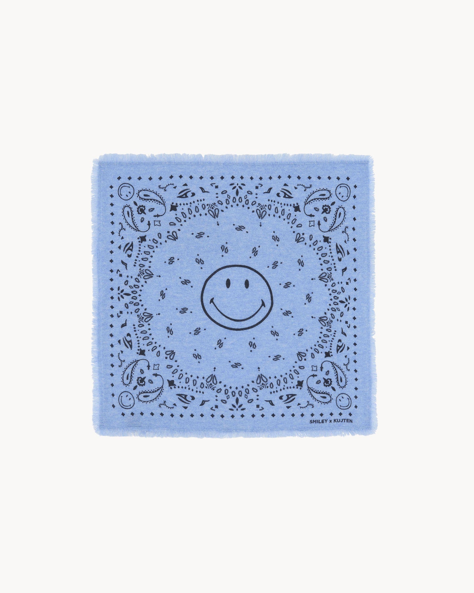 KUJTEN Small Bandana Hachi Smiley Blue Jeans - Bandana