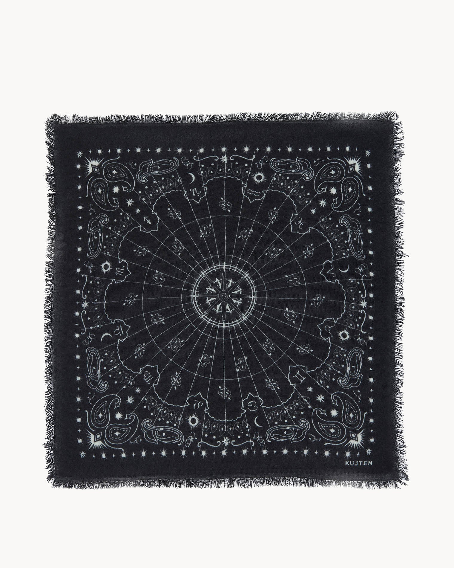 KUJTEN Extra Large Bandana Effy Astro Black - Bandana