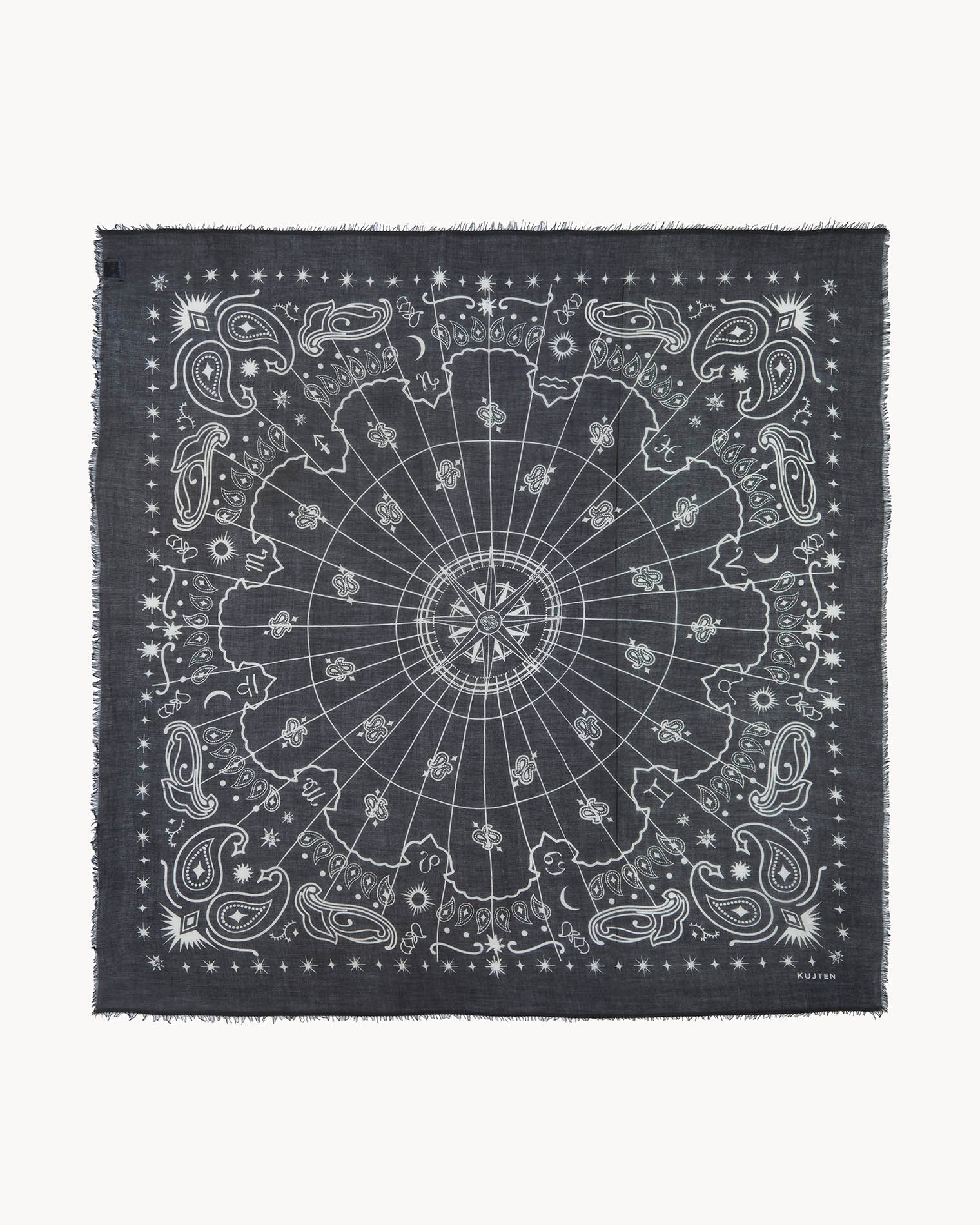KUJTEN Extra Large Bandana Effy Astro Black - Bandana