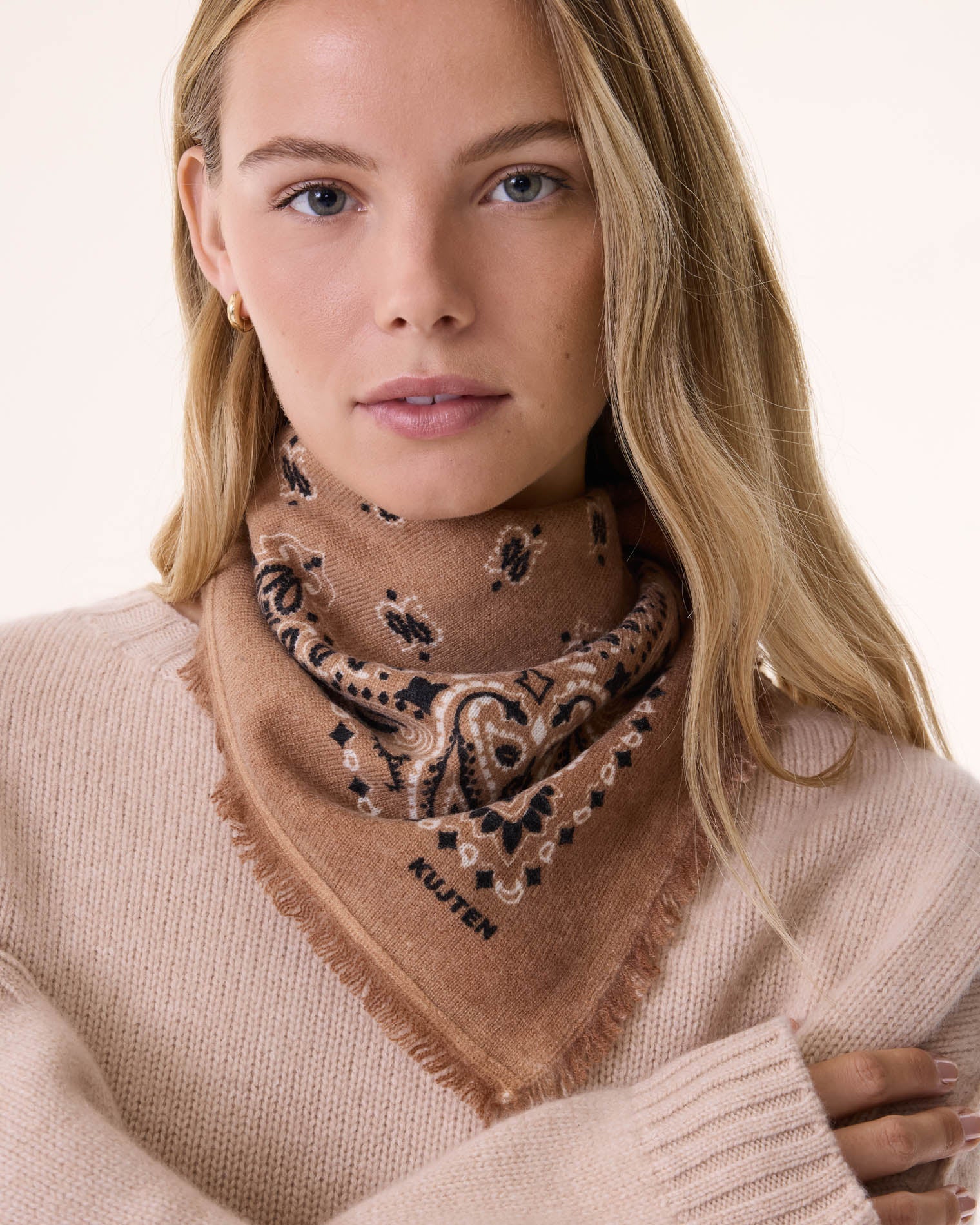 KUJTEN Small Bandana Hachi Caramelo Brown - Bandana