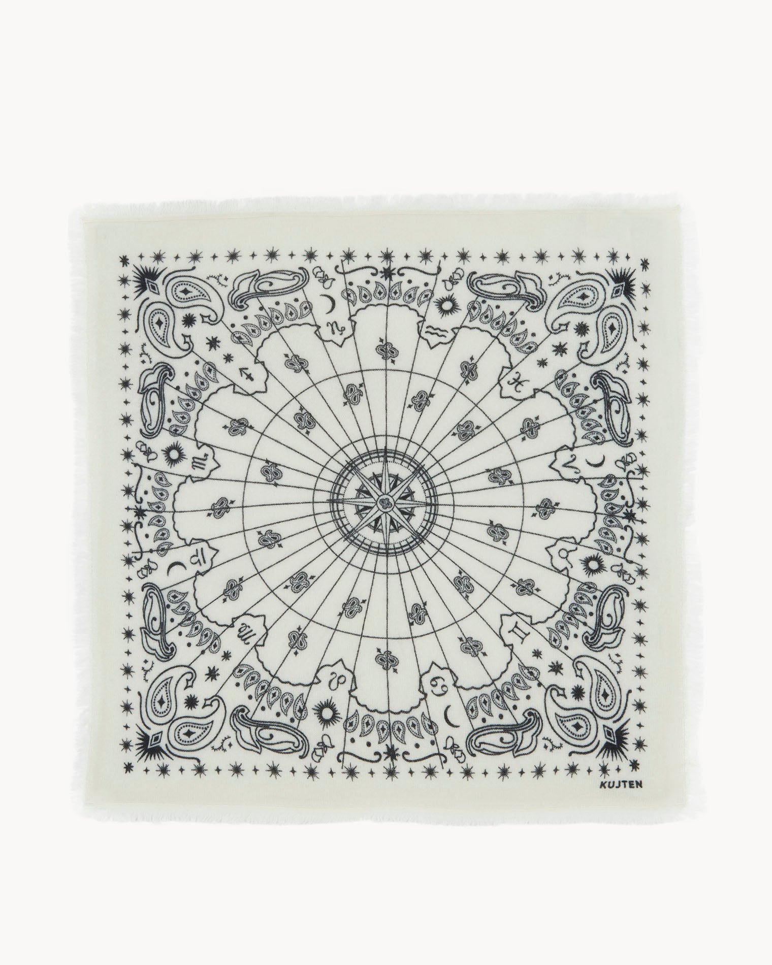 KUJTEN Large Bandana Hachiko Astro White - Bandana